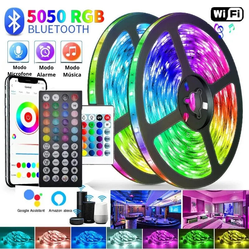 Faixa de LED RGB USB LeiiGeeGo